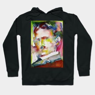 NIKOLA TESLA watercolor portrait .7 Hoodie